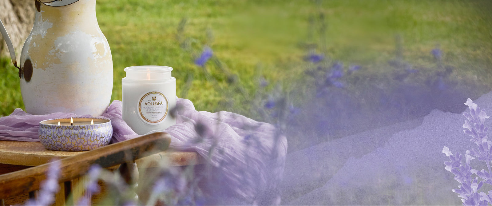 Voluspa Mountain Lavender & Chamomile Kollektion