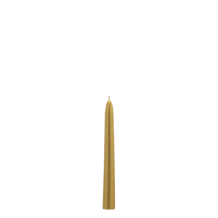 Glänzende Stabkerze Metallic Gold | 20 cm