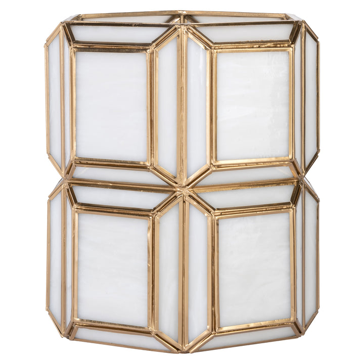 Richmond Interiors Windlicht Emilia Antik Messing | H 25 cm