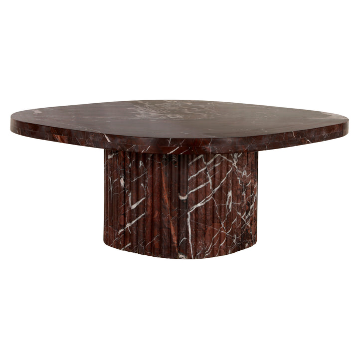 Richmond Interiors Marmor-Couchtisch Orchid | Burgunder