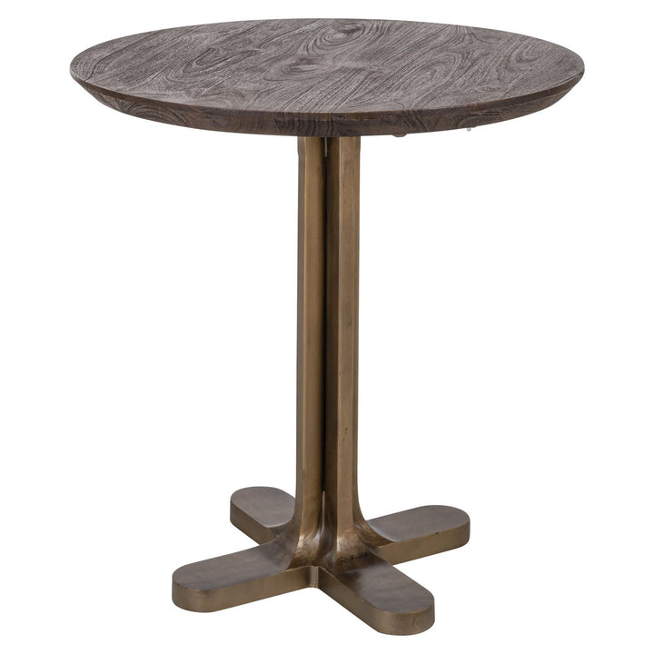 Richmond Interiors runder Bistrotisch Revelin dunkelbraun | ø 75 cm