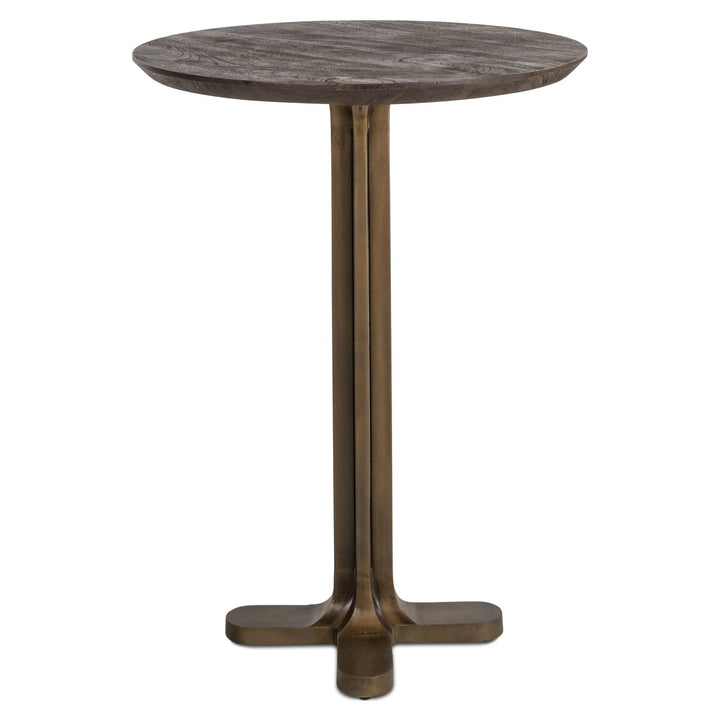 Richmond Interiors Bartisch Revelin dunkelbraun | ø 80 cm