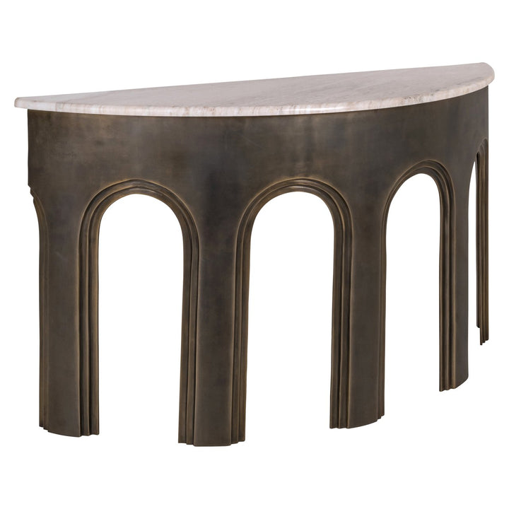 Richmond Interiors Konsolentisch Sanchis | Brass Antique