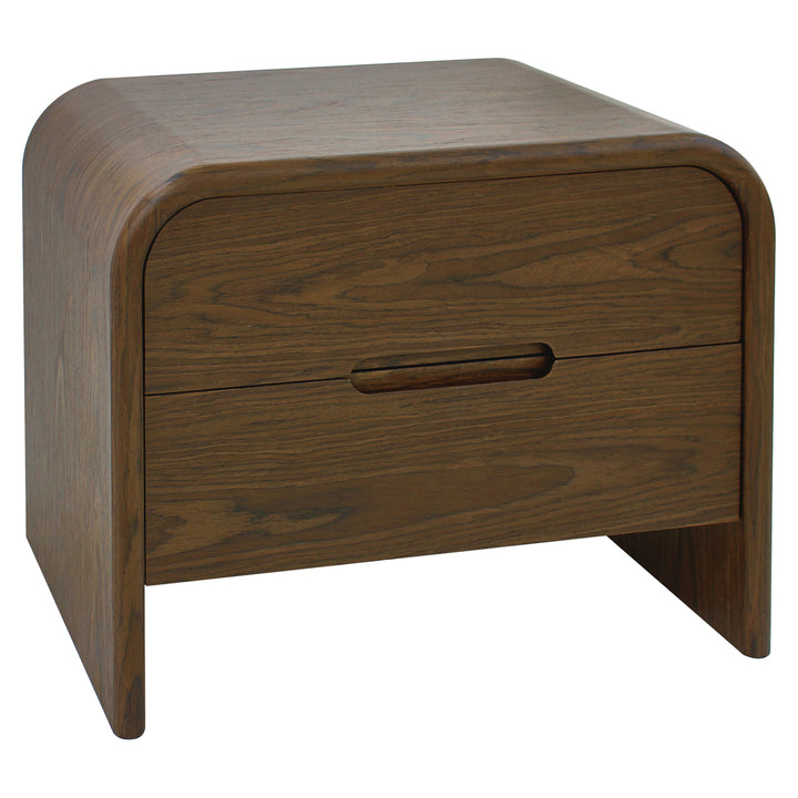 Richmond Interiors Nachttisch Beistelltisch Bedford mit 2 Schubladen | braun
