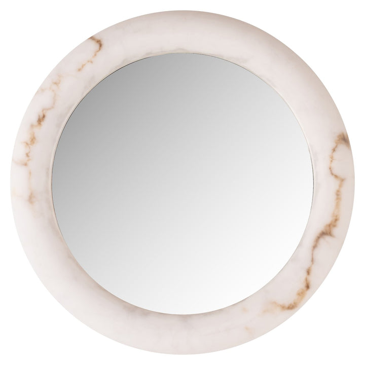 Richmond Interiors runde Wandlampe Oravelle aus Faux Alabaster | ø 60 cm