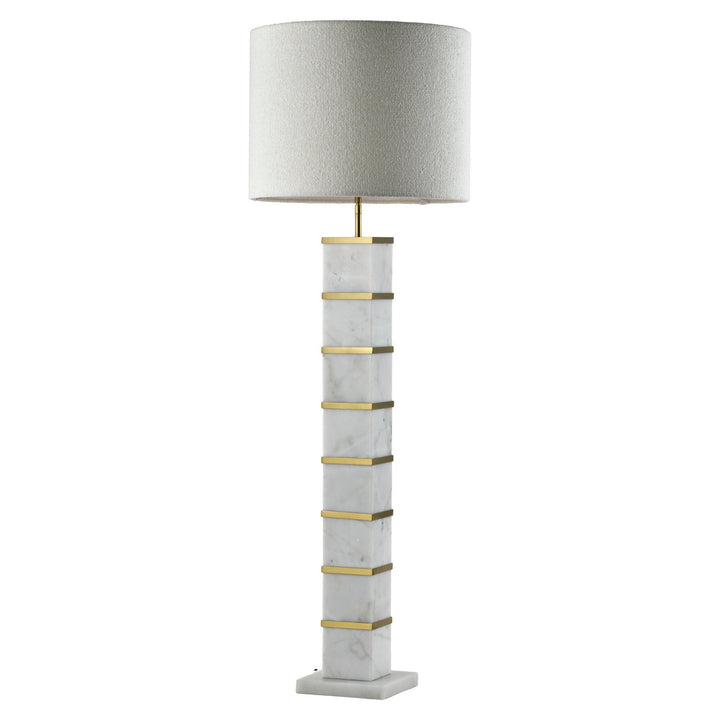 Richmond Interiors Marmor-Stehlampe Celinae inkl. Lampenschirm