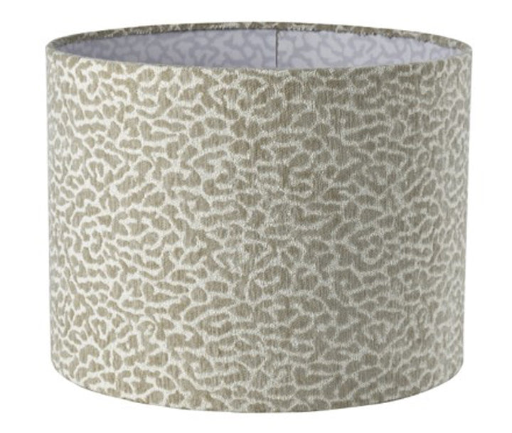 Richmond Interiors runder Lampenschirm Zena beige leopard | ø 40 cm
