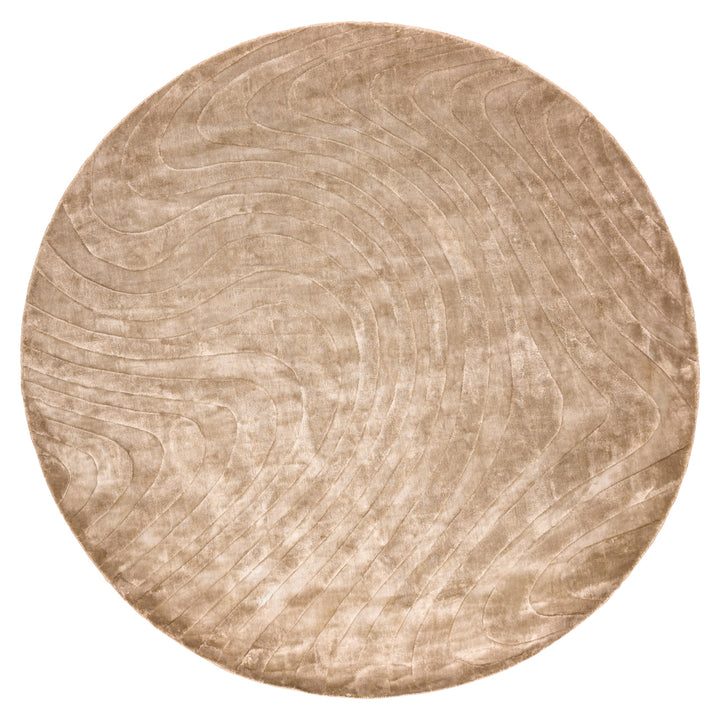 Richmond Interiors runder Teppich Fellion Beige | ø 260 cm