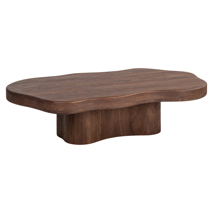 Richmond Interiors organischer Couchtisch Sherman | Rotbraun