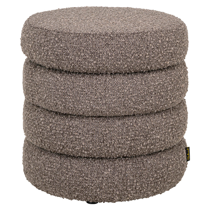 Richmond Interiors Pouf Rond Adele Avec Rangement | Marron