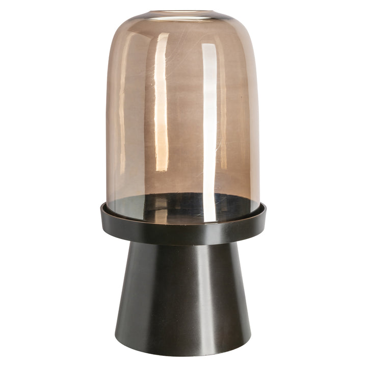 Richmond Interiors Windlicht Meave Walnuss | H 54 cm