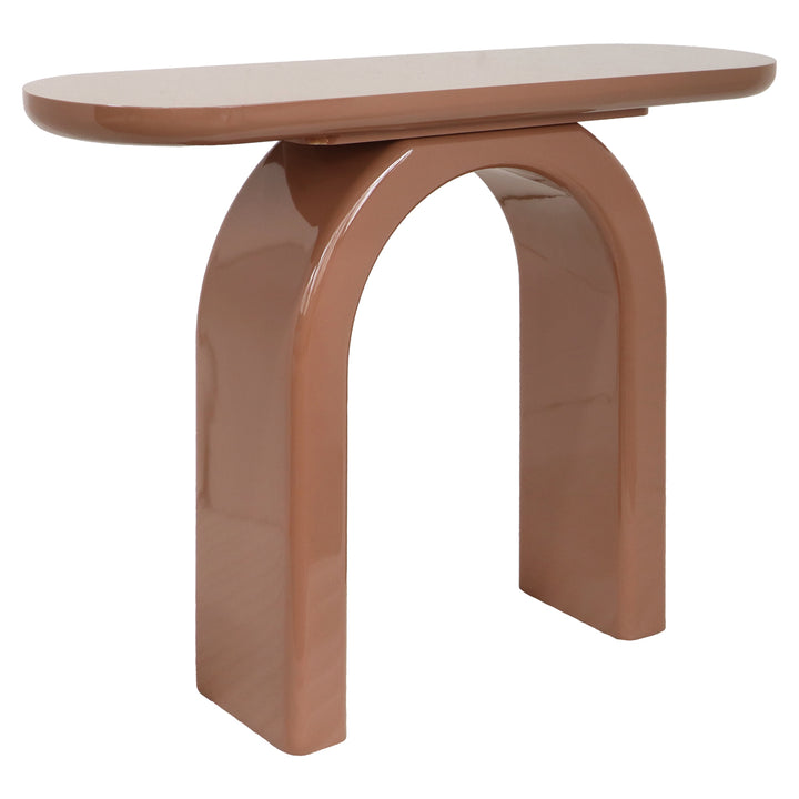 Richmond Interiors ovaler Konsolentisch Kourtney | Mocha Mousse
