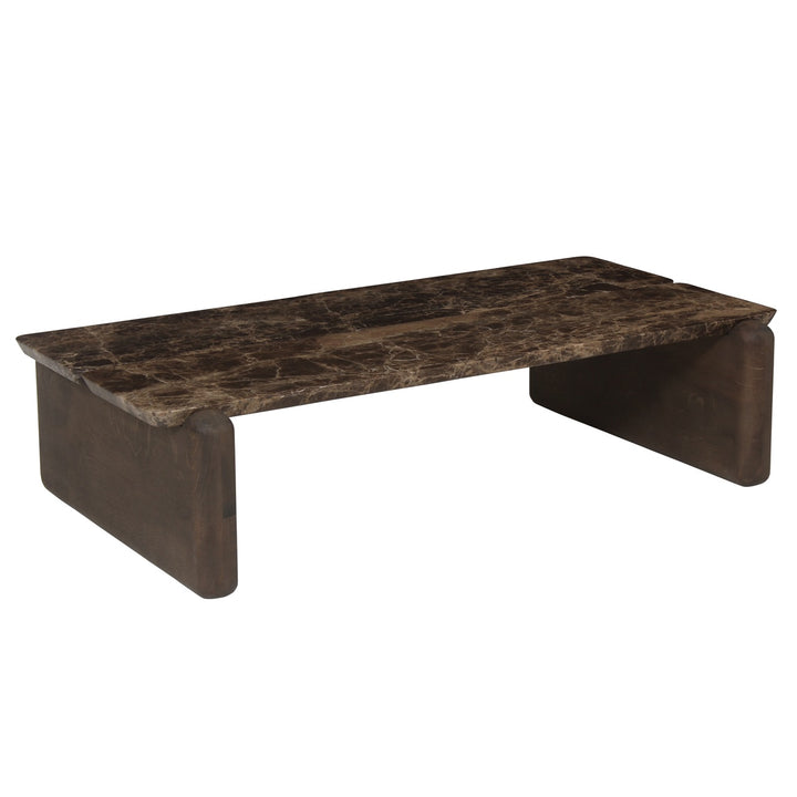 Richmond Interiors Marmor-Couchtisch Lagrasse | Dunkelbraun