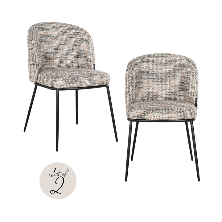 Richmond Interiors 2er Set Esszimmerstuhl Elvi | Nature
