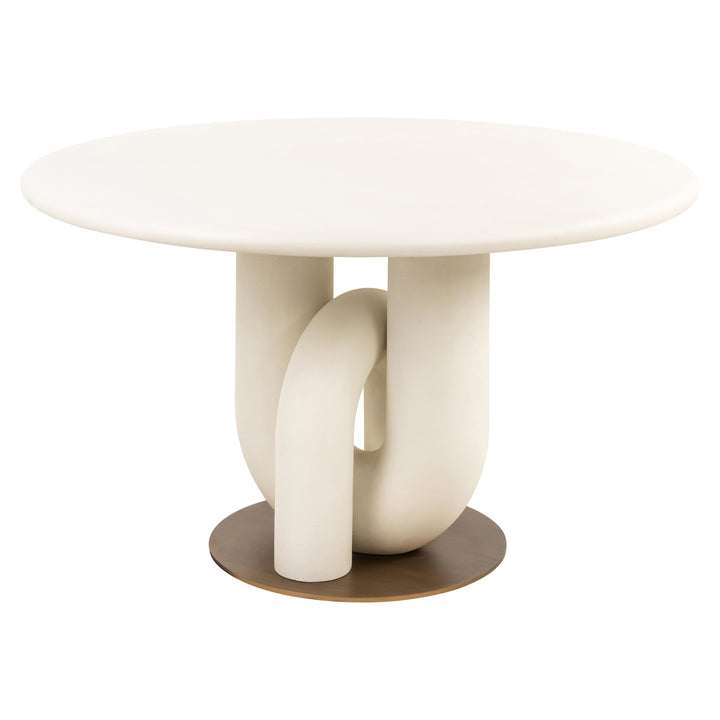 Richmond Interiors runder Esstisch Winslow weiß | ø 135 cm