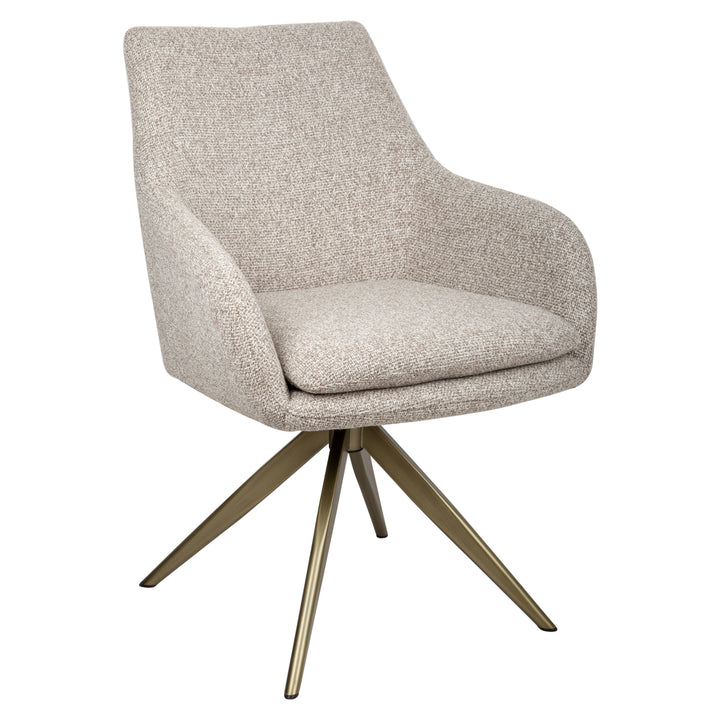 Richmond Interiors Dreh-Esszimmerstuhl Lisonne | Braun