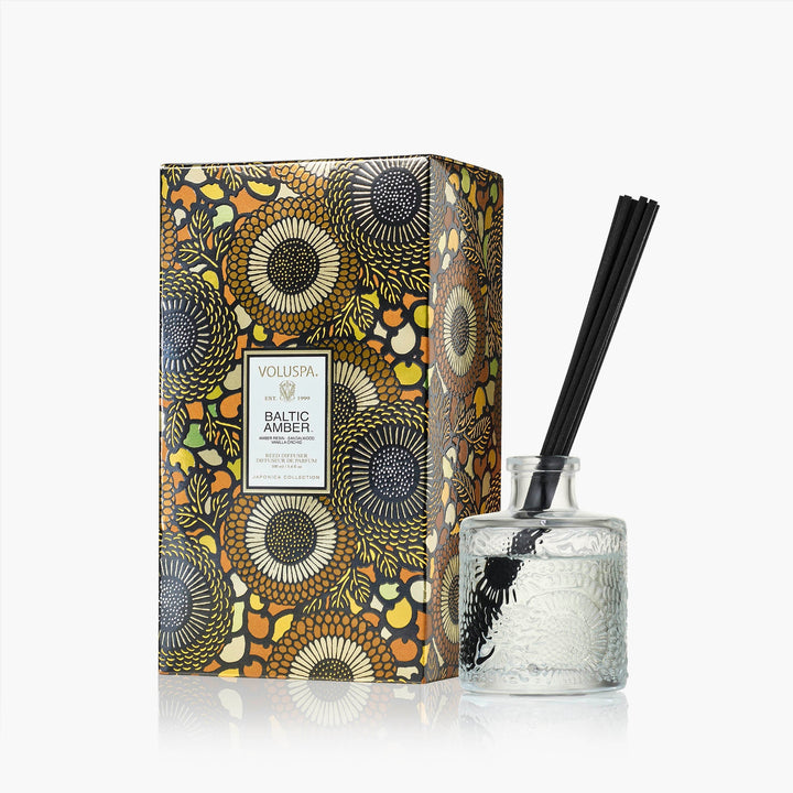 Voluspa Raumduft Baltic Amber | Diffuser mit Duftstäbchen