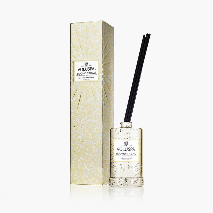 Voluspa Raumduft Blond Tabac Vermeil Collection | Diffuser mit Duftstäbchen