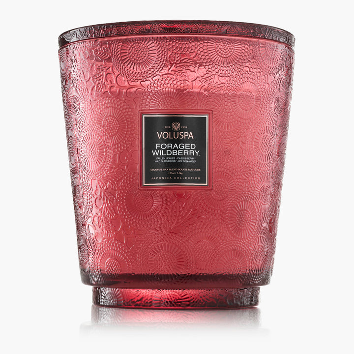 Voluspa 5 Wick Hearth Scented Candle Foraged Wildberry | 3.5 kg