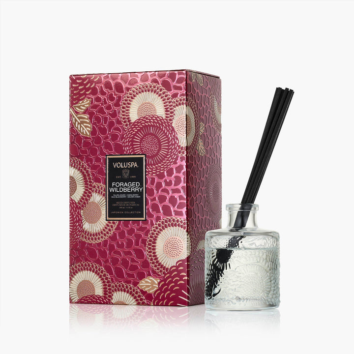 Voluspa Parfum D’Ambiance Foraged Wildberry | Diffuseur Avec Bâtonnets Parfumés