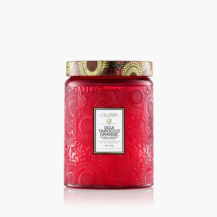 Voluspa Scented Candle Goji Tarocco Orange | Large Jar