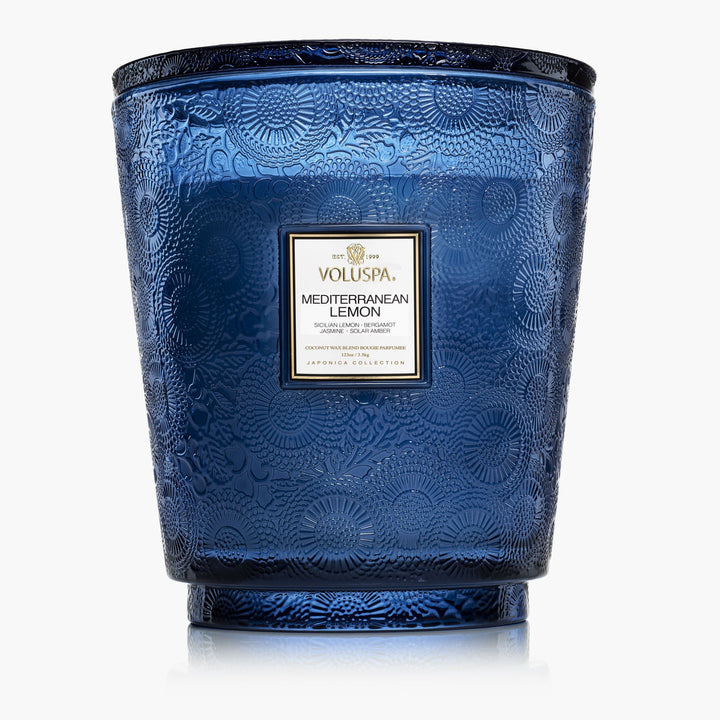 Voluspa 5 Wick Hearth Scented Candle Mediterranean Lemon | 3.5 kg