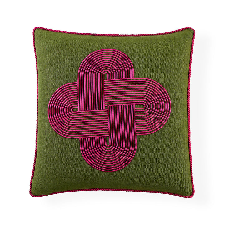 Jonathan Adler Kissen Pompidou Olive Plus | 45x45 cm