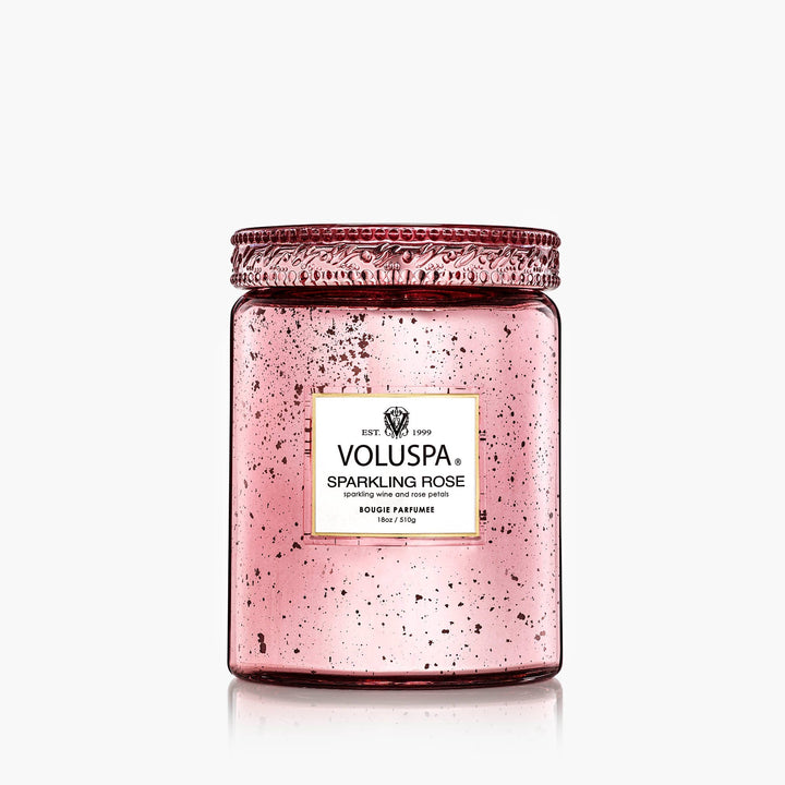 Voluspa Duftkerze Sparkling Rose Vermeil Collection | Large Jar