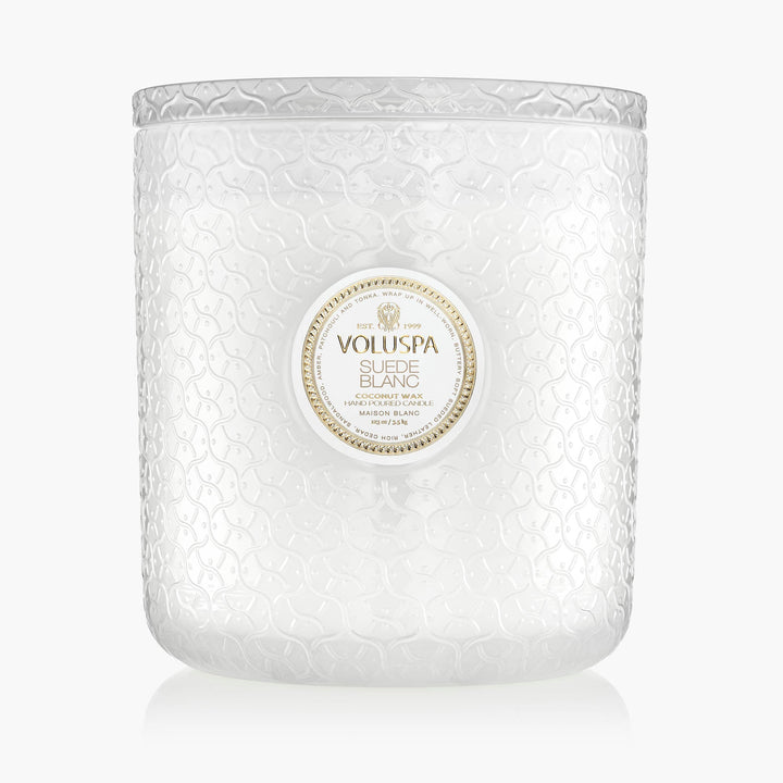 Voluspa 5-Docht Duftkerze Suede Blanc | 3,5 kg