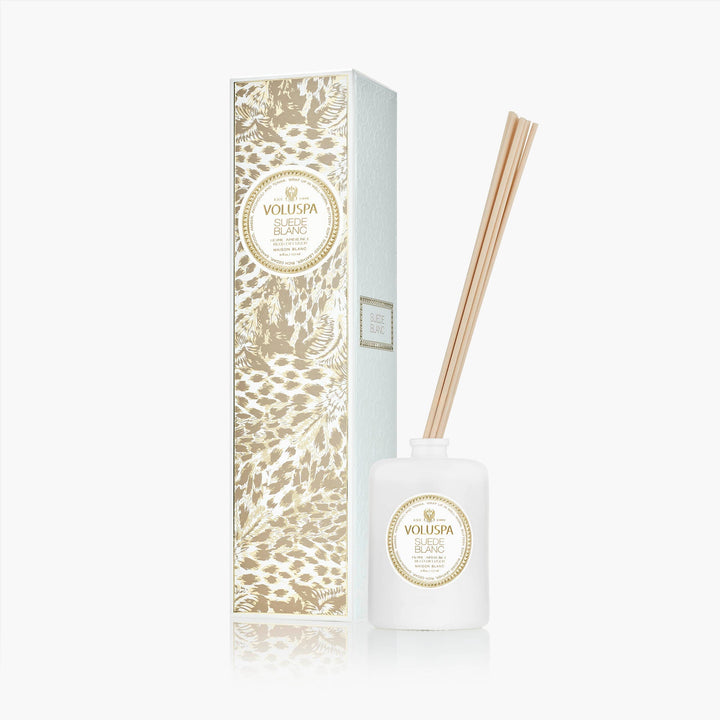 Voluspa Raumduft Suede Blanc | Diffuser mit Duftstäbchen