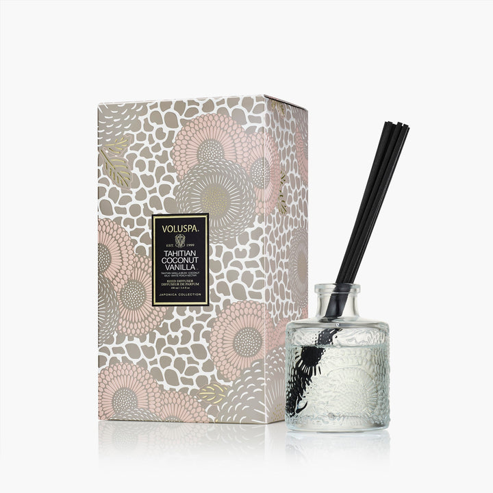 Voluspa Raumduft Tahitian Coconut Vanilla | Diffuser mit Duftstäbchen