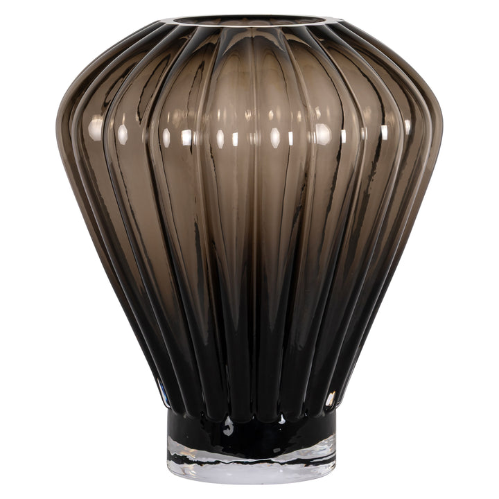 Richmond Interiors Glasvase Shani Braun | H 35 cm