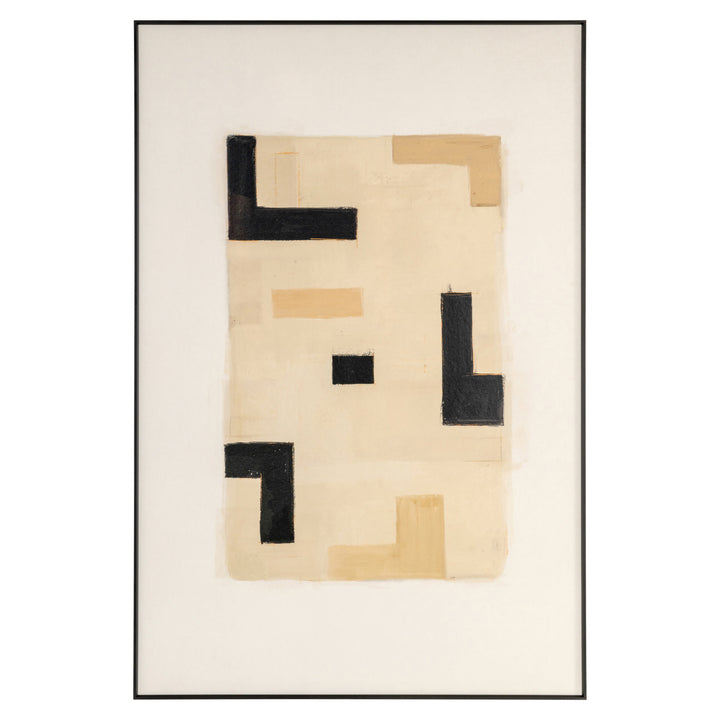Richmond Interiors Wandbild Wall Art Vortex beige rechts | 80x120 cm