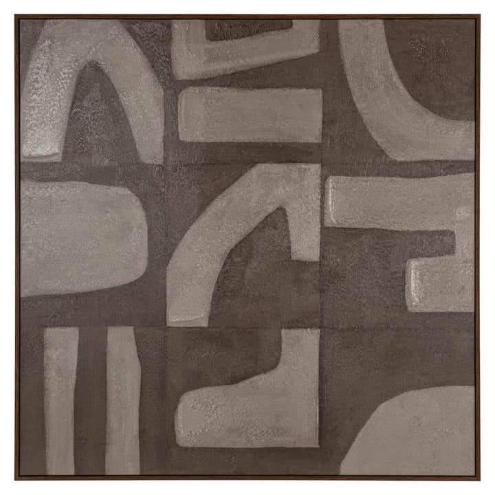 Richmond Interiors Wandbild Wall Art Zenith Sand Links | | 100x100 cm