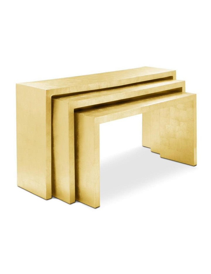 Abhika 3er Set Konsole Venus | Gold