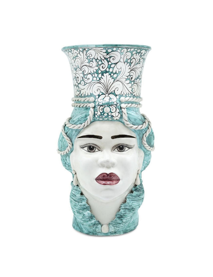 Abhika Vase Teste di Moro Lady Ornate Giant | H 76 cm