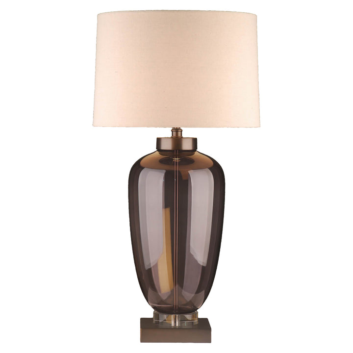 Richmond Interiors Tischlampe Monsoe | Rauchgrau