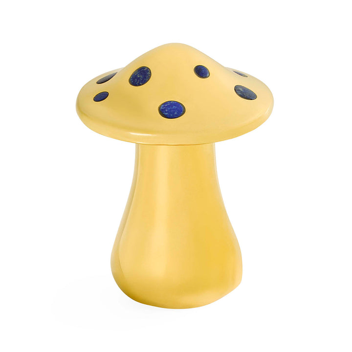 Jonathan Adler Aufbewahrungsdose Brass Mushroom Large | Messing mit echtem Lapis