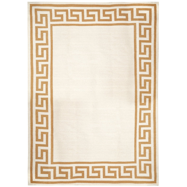 Jonathan Adler wendbarer Teppich Greek Key | Camel