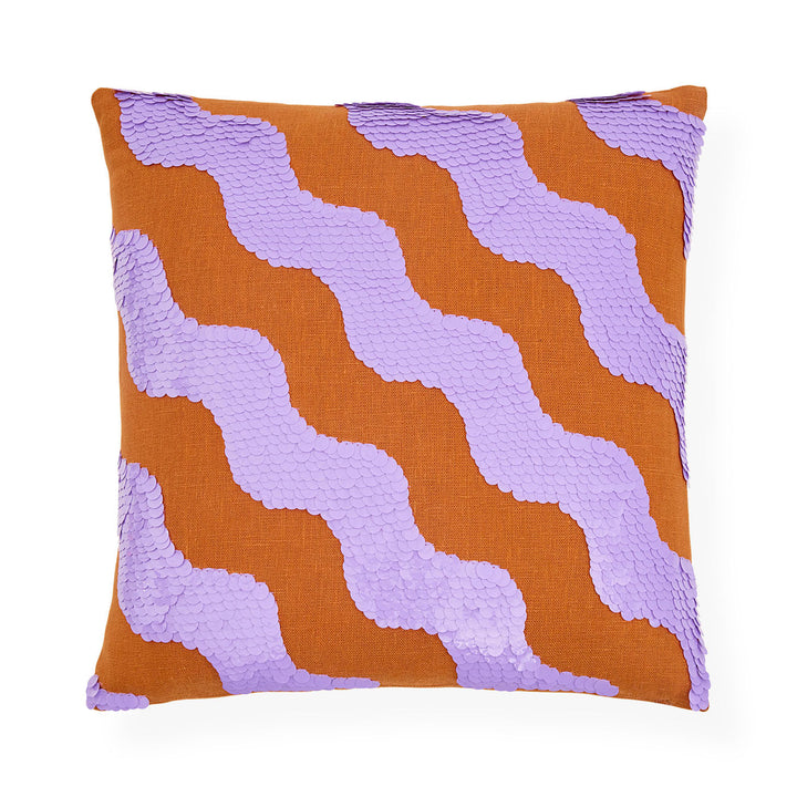 Jonathan Adler Pailletten-Kissen Ibiza Waves | 50x50 cm