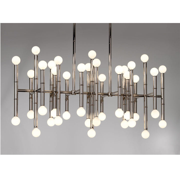 Jonathan Adler 42-flammiger Chandelier Deckenleuchter Meurice | Silber