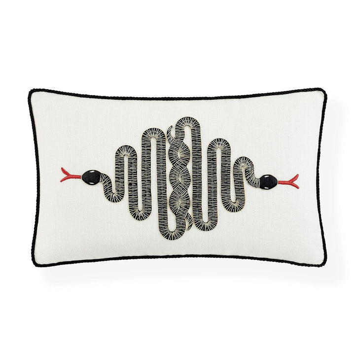 Jonathan Adler besticktes Kissen Eden Snake | 50x30 cm