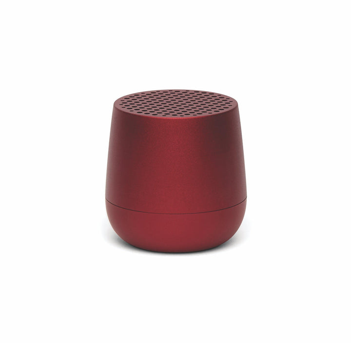 Lexon Mino Mini Bluetooth Lautsprecher in Dunkelrot, stilvolles Design für modernes Interior