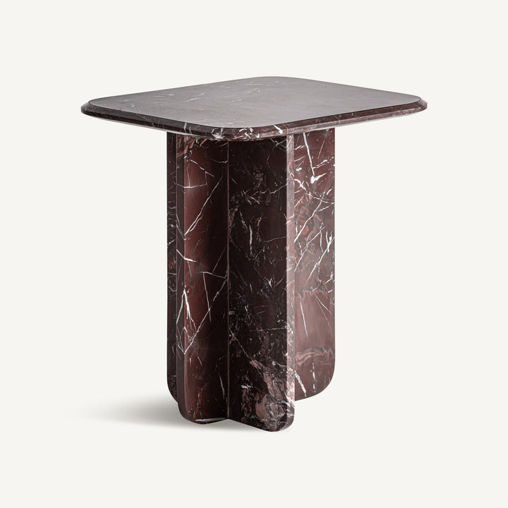 Vical Skulpturaler Marmor-Beistelltisch Bourg | Burgund