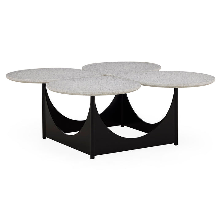 Jonathan Adler Terrazzo-Couchtisch Milano Quatrefoil