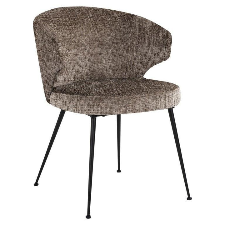 Richmond Interiors Chenille Esszimmerstuhl Xandra | Stone