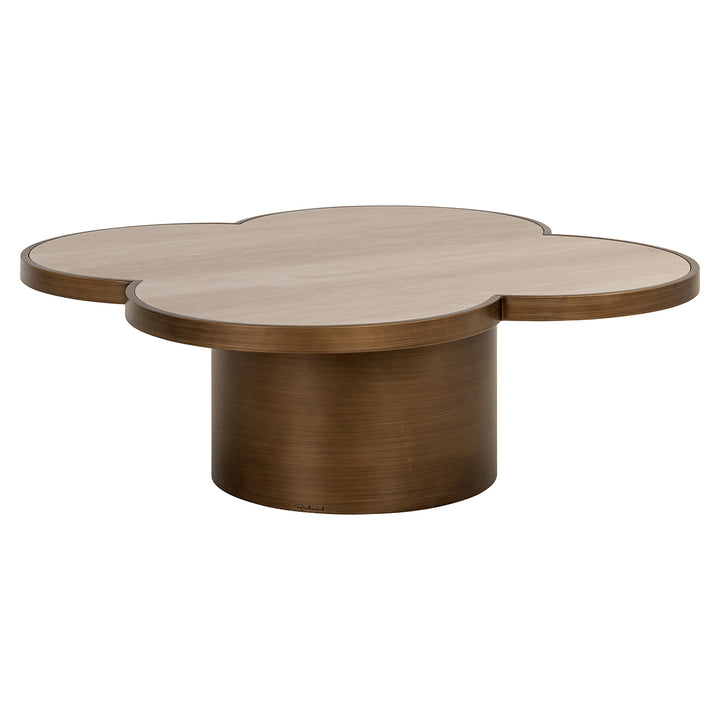 Richmond Interiors Couchtisch Clover Kleeblatt | beige