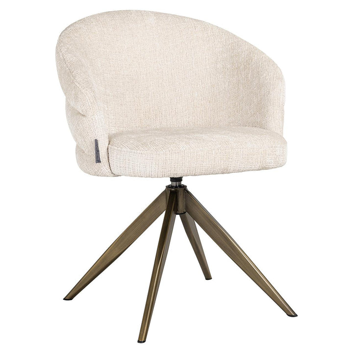 Richmond Interiors Dreh-Esszimmerstuhl Zendaya | Beige