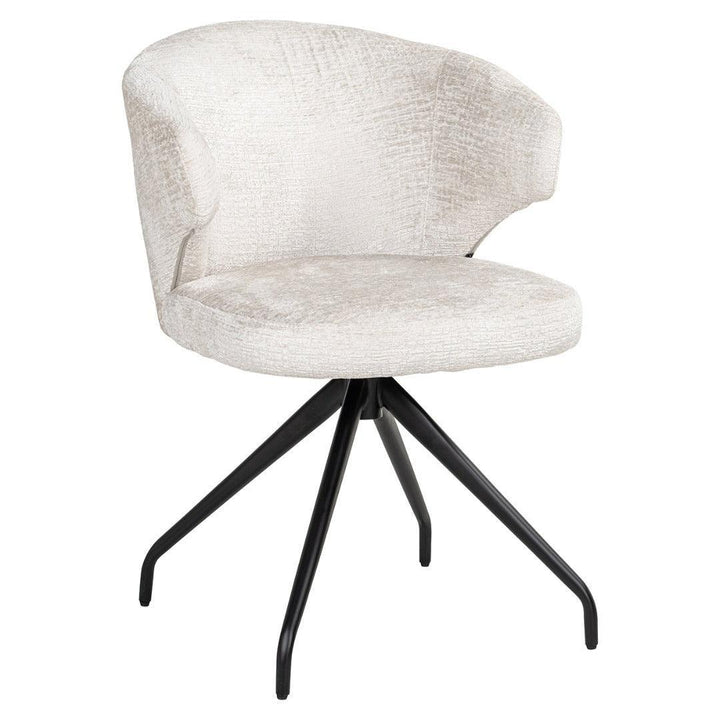 Richmond Interiors Drehbarer Esszimmerstuhl Milly | Creme