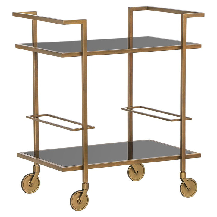 Richmond Interiors Servierwagen Xo | brushed gold